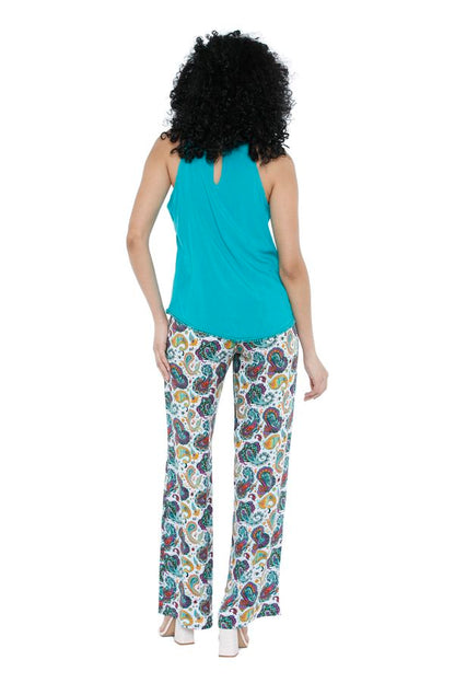 S22P07 - Pantalone Water Lily Baba Design - Gipsy Fashion Wear 