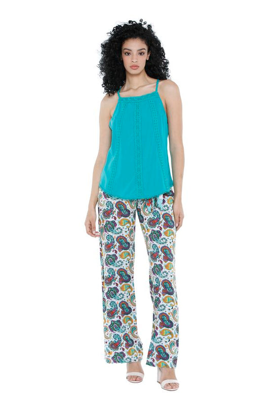 S22P07 - Pantalone Water Lily Baba Design - Gipsy Fashion Wear 
