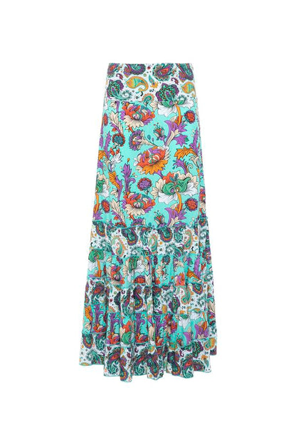 S22SK03 - Gonna lunga Water Lily Baba Design - Gipsy Fashion Wear 