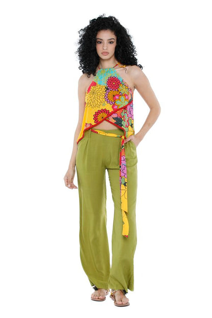 S22T35 - Top asimmetrico Marigold Baba Design - Gipsy Fashion Wear 