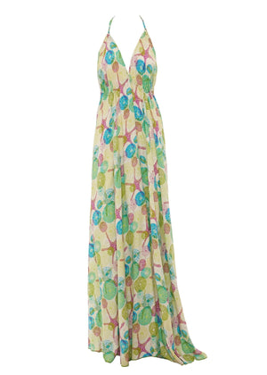 S23D33 - Vestito lungo Striped Starfish Baba Design - Gipsy Fashion Wear 