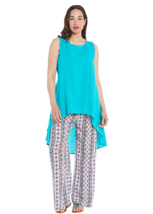 S23HBT07 - Top lungo Mandala Waves Happy Baba by Baba Design - Gipsy Fashion Wear 
