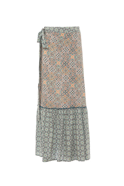 S23SK05 - Majolica Tree Baba Design long skirt