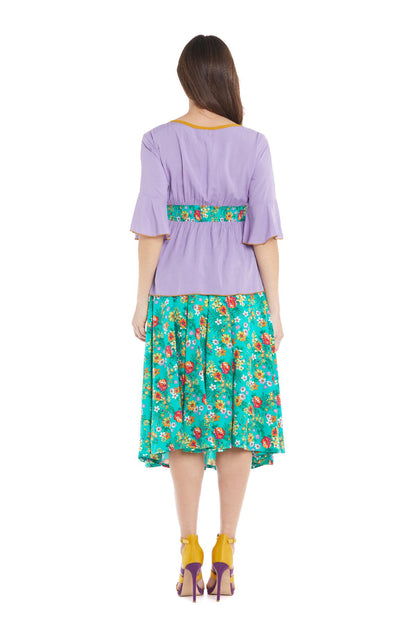 S23SK11- Spring Flowers Baba Design skirt