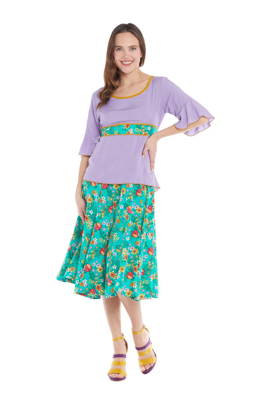 S23SK11- Spring Flowers Baba Design skirt