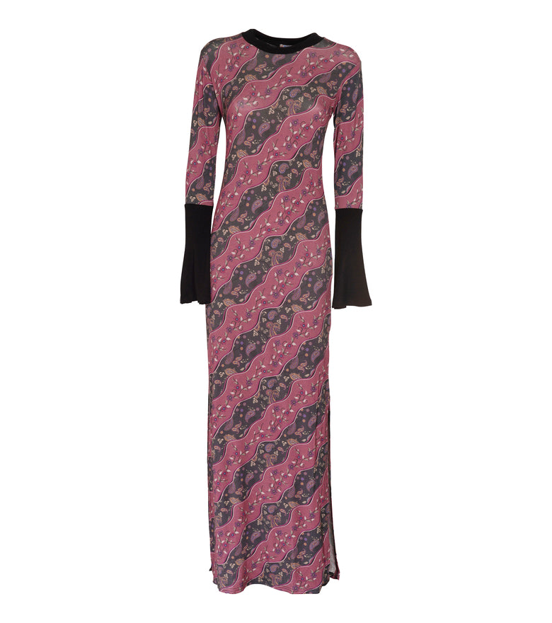 W21D12 - Vestito Lungo Pink Moon Baba Design - Gipsy Fashion Wear 