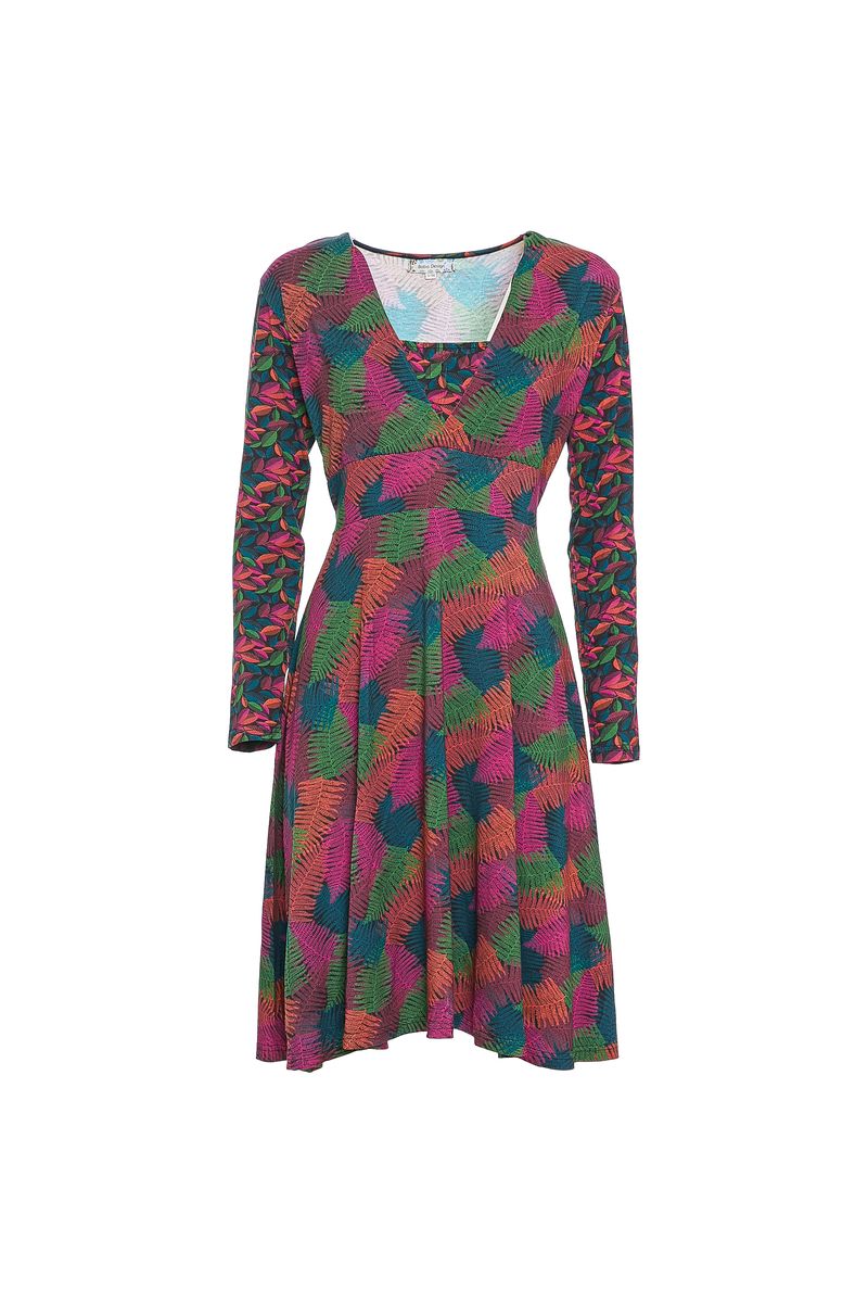 W22D02 - Colorful Soul Baba Design flared dress