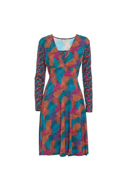 W22D02 - Colorful Soul Baba Design flared dress