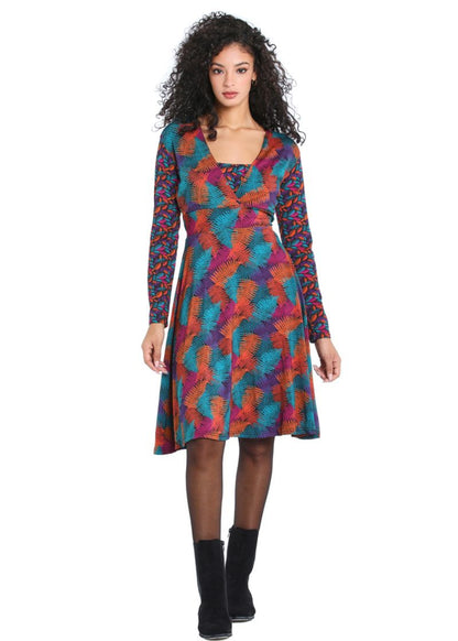 W22D02 - Colorful Soul Baba Design flared dress