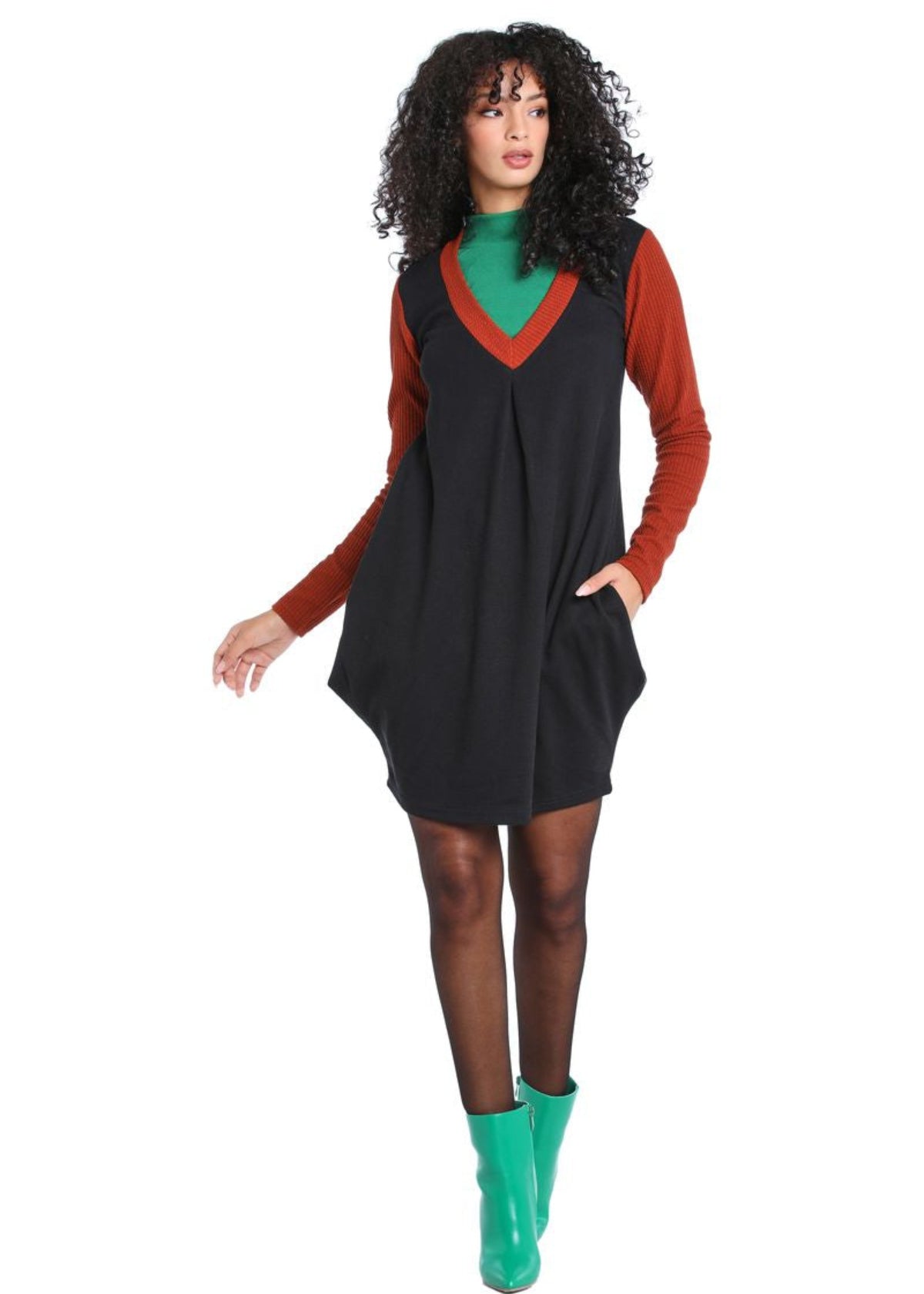 W22D10 - Vestito corto Flower Child - Gipsy Fashion Wear 