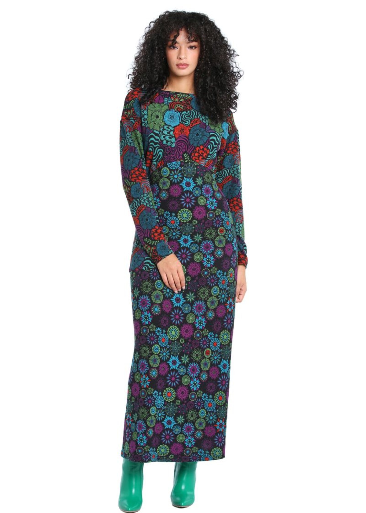 W22D23 - Vestito lungo Flower Child - Gipsy Fashion Wear 