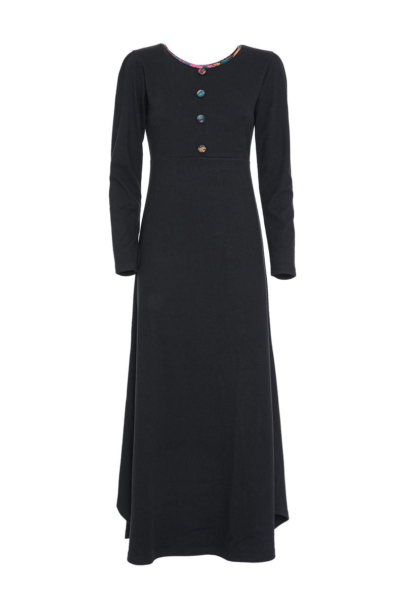 W22D27 - Long Autumn Paisley Baba Design dress