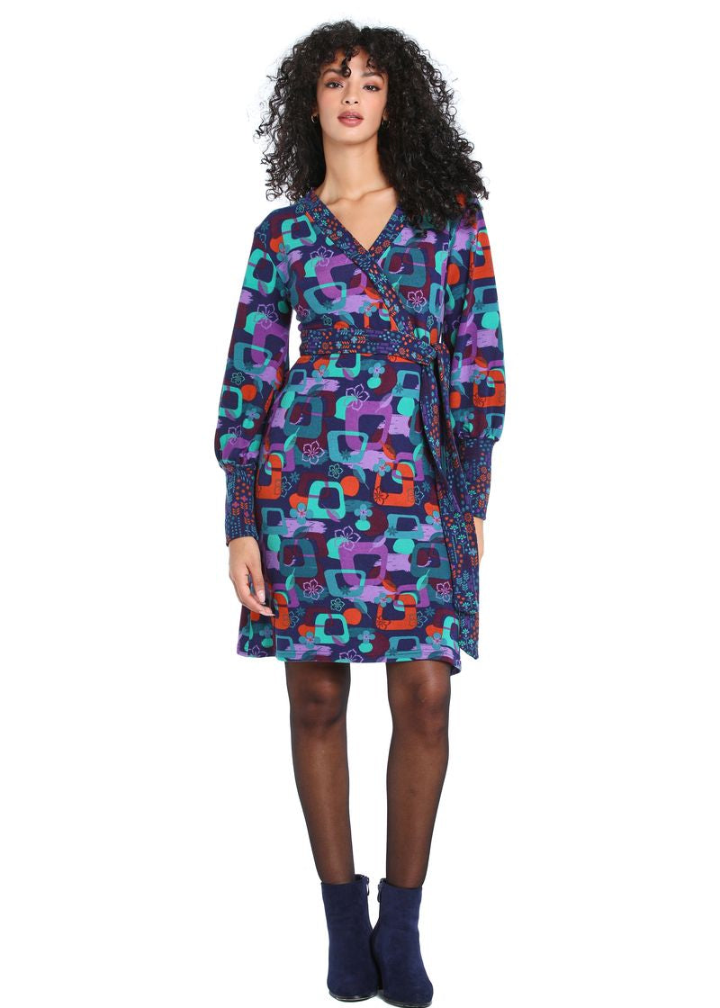 W22D30 - Abito con cintura Gypsy Leaves - Gipsy Fashion Wear 