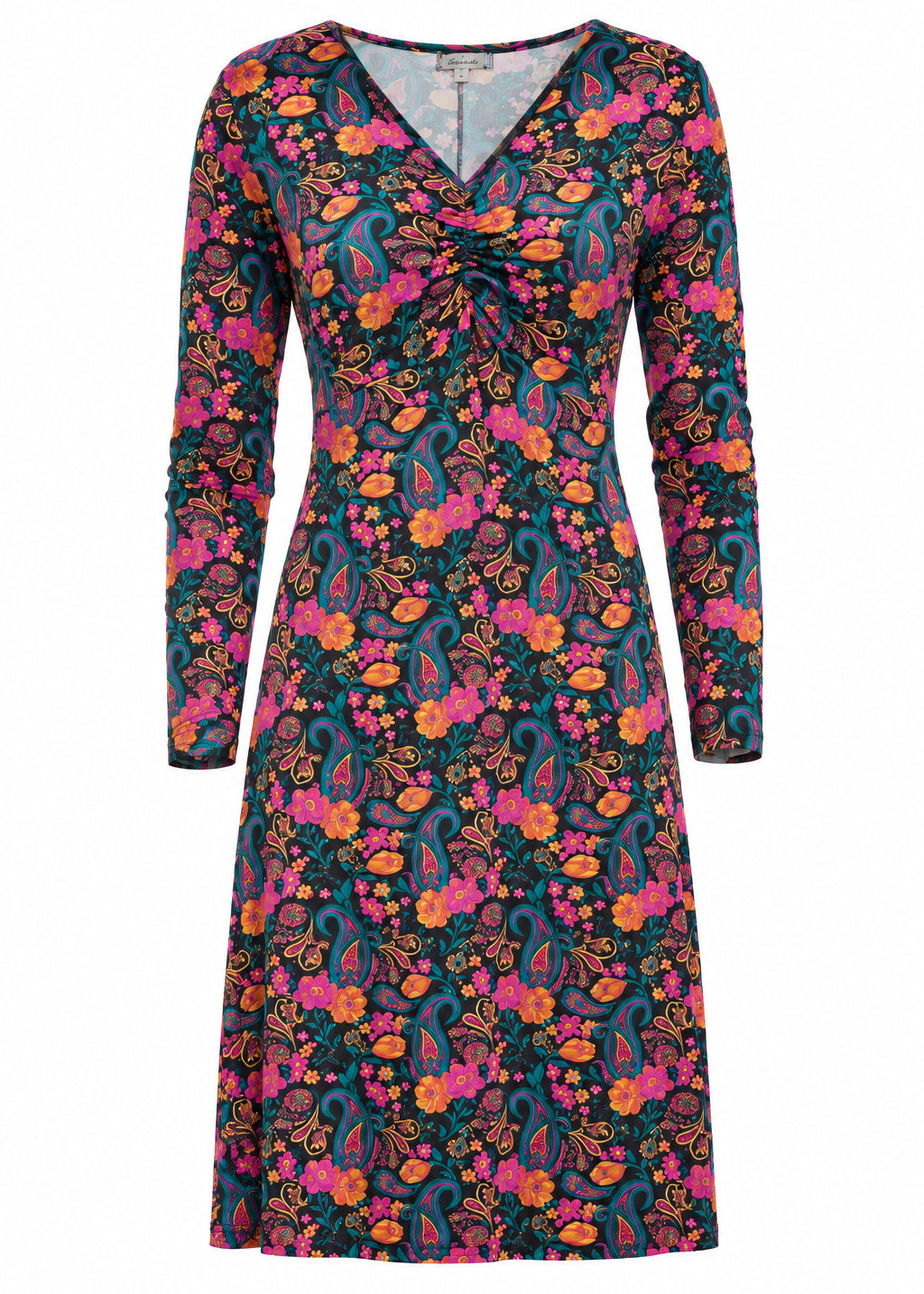 W22D44 - Abito corto Autumn Paisley Baba Design - Gipsy Fashion Wear 