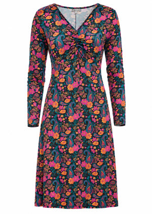 W22D44 - Abito corto Autumn Paisley Baba Design - Gipsy Fashion Wear 