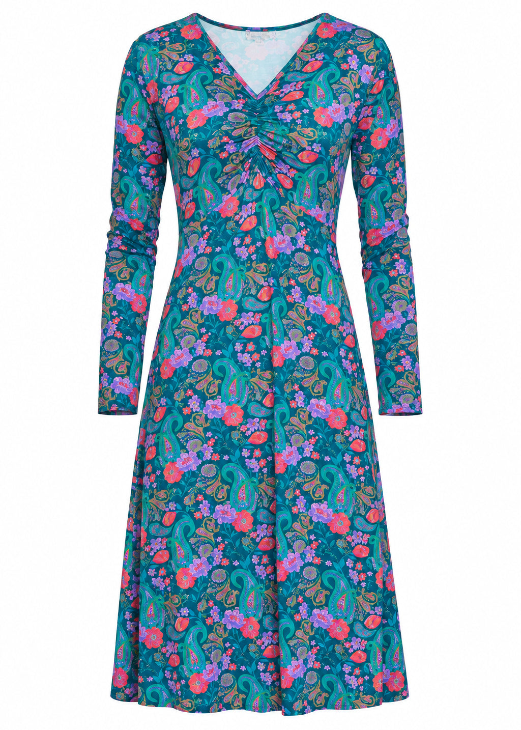 W22D44 - Abito corto Autumn Paisley Baba Design - Gipsy Fashion Wear 