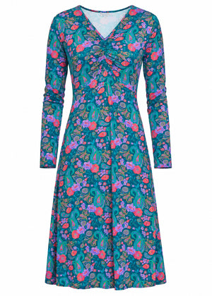 W22D44 - Abito corto Autumn Paisley Baba Design - Gipsy Fashion Wear 