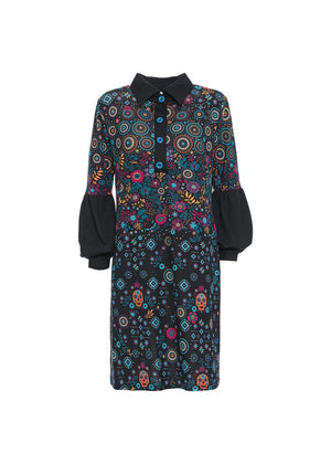 W22HBD09 - Abito Chemisier Free Spirit Happy Baba by Baba Design - Gipsy Fashion Wear 