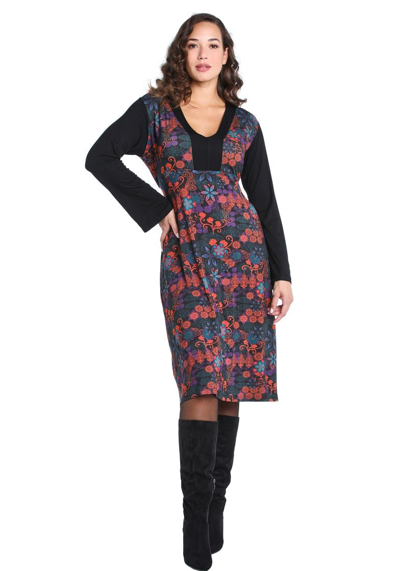 W22HBD13 - Vestito Wild Lawn Happy Baba by Baba Design - Gipsy Fashion Wear 