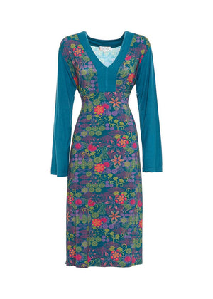 W22HBD13 - Vestito Wild Lawn Happy Baba by Baba Design - Gipsy Fashion Wear 