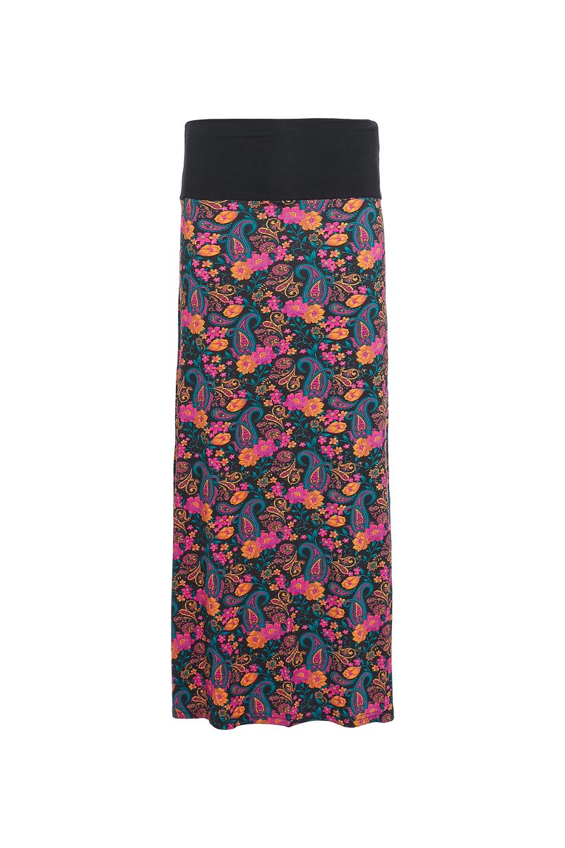 W22SK08 - Autumn Paisley Baba Design long skirt