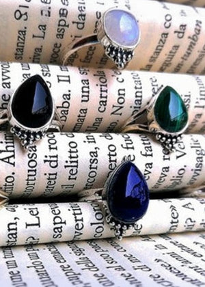 Anello Goccia di Pietra - Gipsy Fashion Wear 
