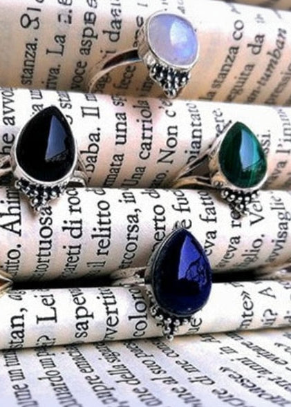 Anello Goccia di Pietra - Gipsy Fashion Wear 