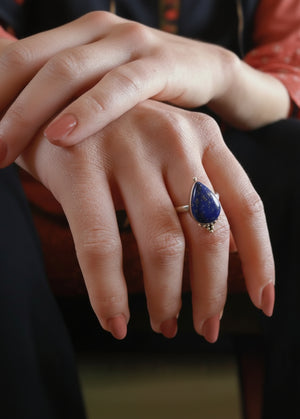 Anello Goccia di Pietra - Gipsy Fashion Wear 