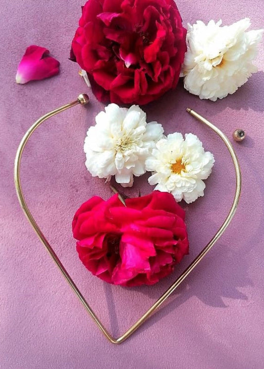 Pointed brass collar with unscrewable balls