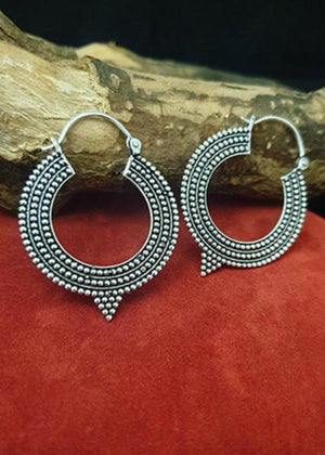 Orecchini a Cerchio Filigrana con Punta - Gipsy Fashion Wear 