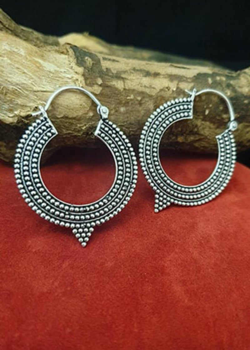 Orecchini a Cerchio Filigrana con Punta - Gipsy Fashion Wear 