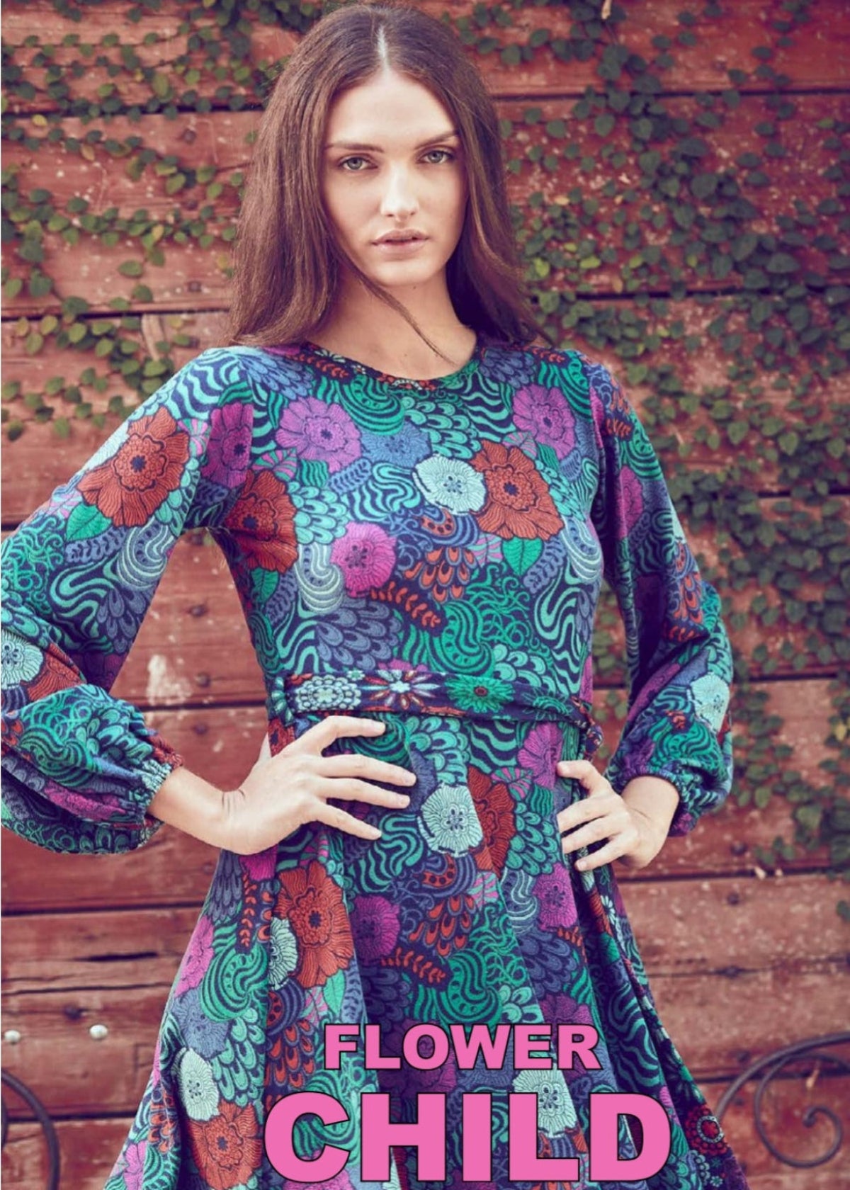 W22D03 - Vestido ajustado Flower Child Baba Design