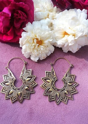 Orecchini Sacred Flower - Gipsy Fashion Wear 
