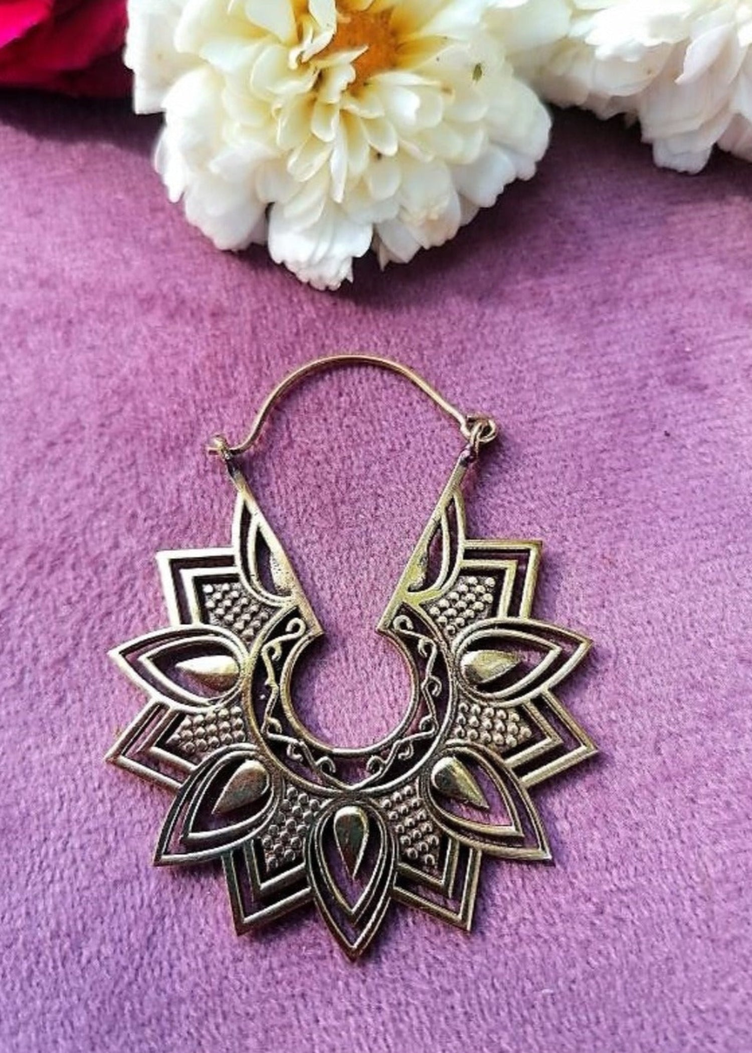 Orecchini Sacred Flower - Gipsy Fashion Wear 